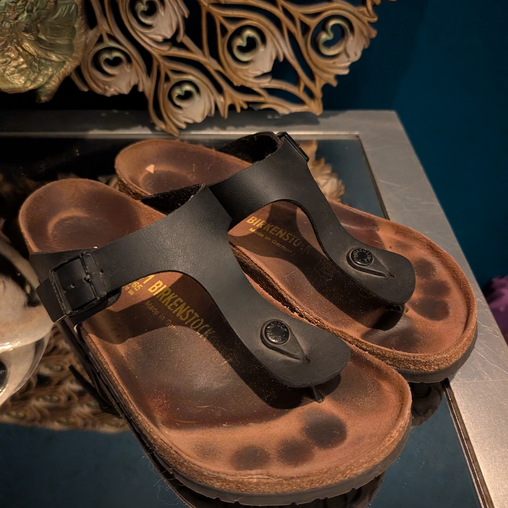 Birkenstock Black and Brown Sandals